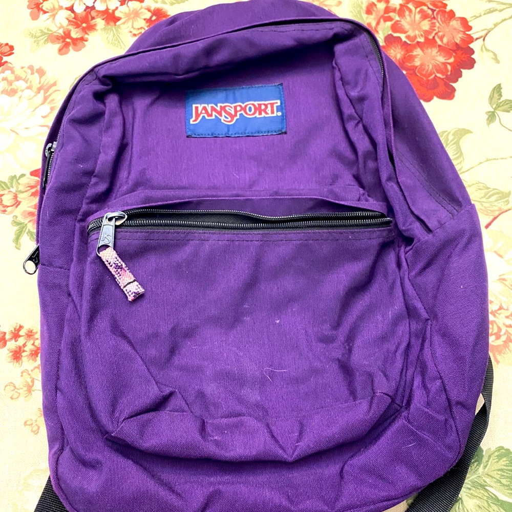 Purple Jansport backpack. Used.